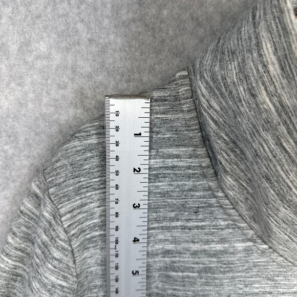 Danskin French Terry Bliss Wrap Sweater Women Size XL Heather Gray Cardigan Snap - Picture 10 of 15